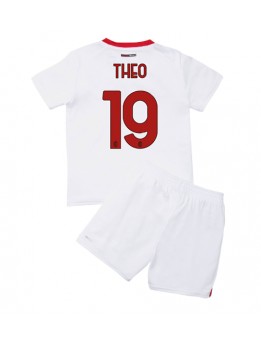AC Milan Theo Hernandez #19 Auswärts Trikotsatz für Kinder 2022-23 Kurzarm (+ Kurze Hosen)